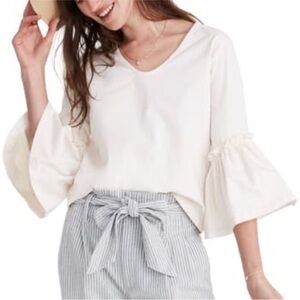 Madewell ruffle top size s